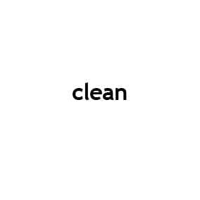 clean