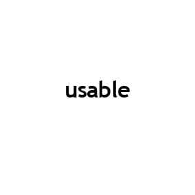 usable